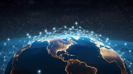 Global communication network concept, global business, diversity