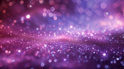 Abstract sparkling purple and white background. starry night