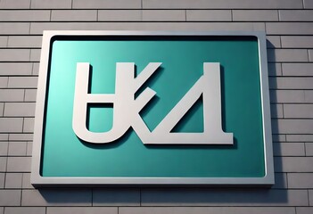 Obraz premium exit sign on a wall