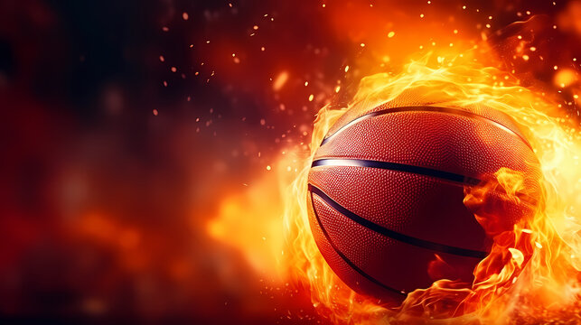 Basketball in the background, perfect for sports banners and graphics