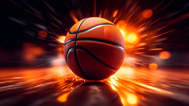Basketball in the background, perfect for sports banners and graphics