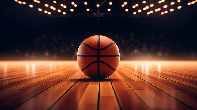 Basketball sport, basketball background close-up detail