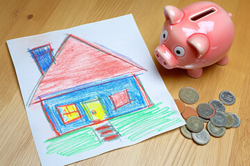 piggy bank with money