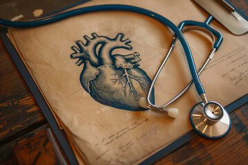 stethoscope and heart