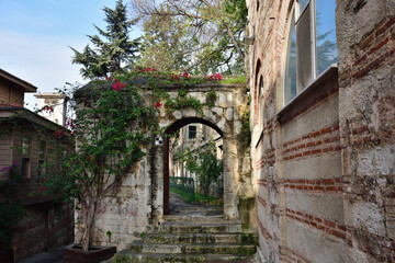 Old street in  Istanbul, Turkey - 737198458