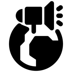 marketing vector glyph icon