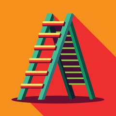Stepladder cute object vector EPS