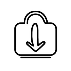 Download arow, download icon, download button, downloading, download vector.