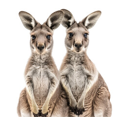 kangaroo isolated on a white background with clipping path.