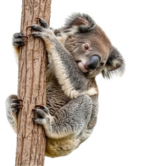 koala isolated on a white background with clipping path.