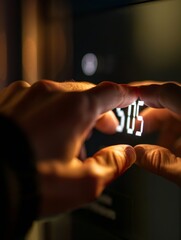 The soft glow of a digital screen envelops a user's hands, symbolizing the seamless blend of human touch with technology..