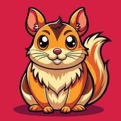 Gerbil cute pet vector EPS