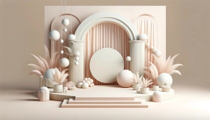 Summer Serenade: A Vibrant Paper Crafted Beach Scene Display