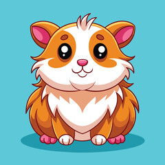 Guinea Pigs cute pet vector EPS