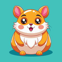 Hamster cute pet vector EPS