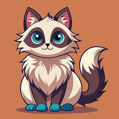 Ragdolls cute pet vector EPS