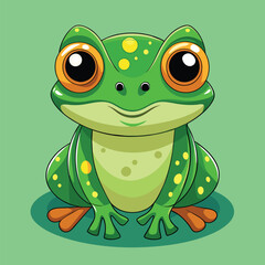 Tree Frog cute pet vector EPS