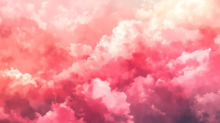 Fototapeta premium Pink Clouds Background, Cotton Candy Sugar Sweet Background with Pastel Colors in Pink, Rose, Blue