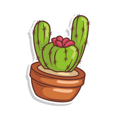 cactus doodle art illustration design