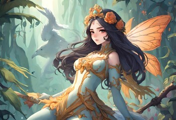 Obraz na płótnie Canvas fairy with magic wand
