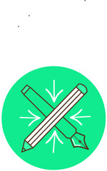 Pencil, Pen, Crayon Drawing stock illustration