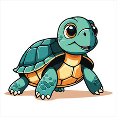 vector of cute turtle