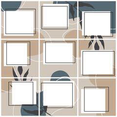 Social media post template puzzle