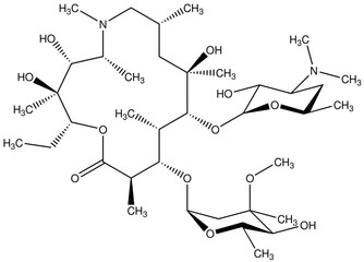 Azithromycin Arzneistoff Strukturformel Vektor