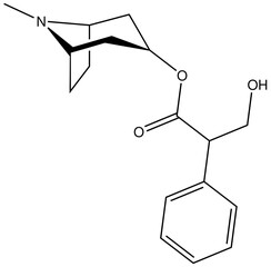 Atropin Arzneistoff Strukturformel Vektor