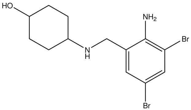 Ambroxol Arzneistoff Strukturformel Vektor