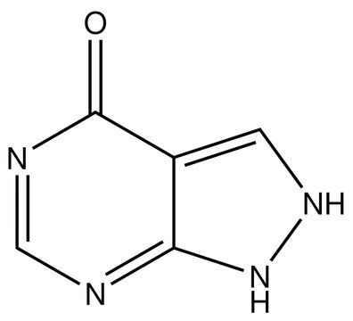 Allopurinol Arzneistoff Strukturformel Vektor