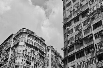Apartment building in Mongkok, Hong Kong