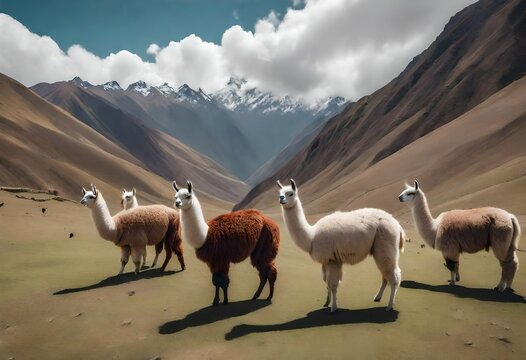 lama in the mountains