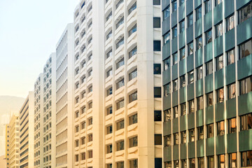 Fototapeta premium Skyscrapers in Kowloon, Hong Kong