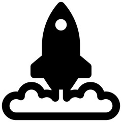 startup vector glyph icon