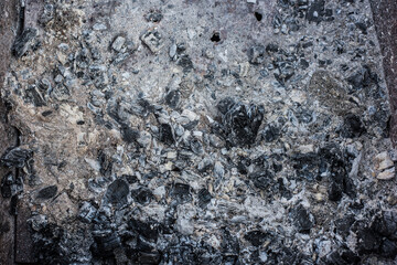 background of gray ash from firewood