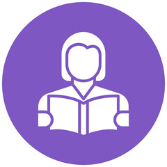 Woman Reading Icon