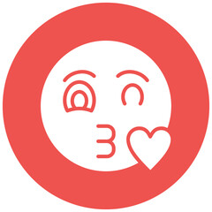 Face Blowing a Kiss Icon