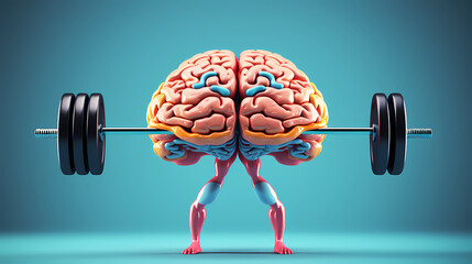 3D rendering of the brain, exploring how the brain affects creative thinking