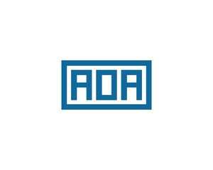 AOA logo design vector template
