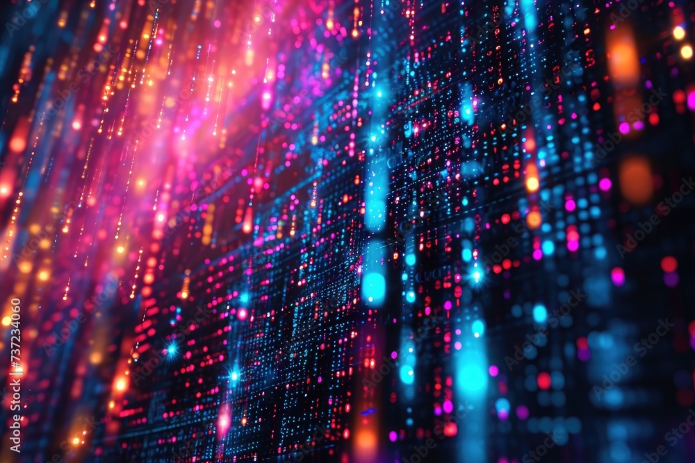 Aufkleber a vibrant and energetic abstract background featuring a multitude of colors and bright lights, abstr