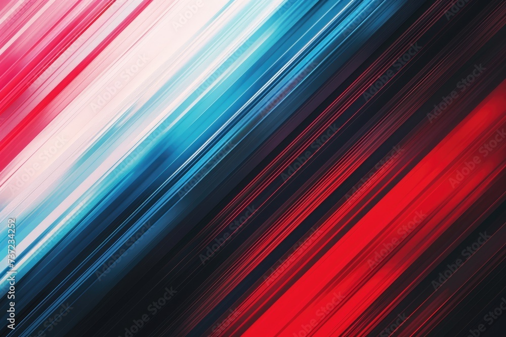 Poster an abstract background featuring bold red, white, and blue colors blending together in a dynamic and