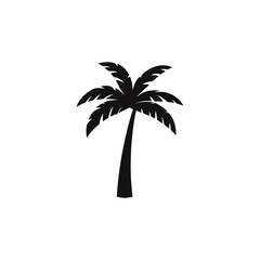 Obraz premium Tropical Palm Tree vector silhouette