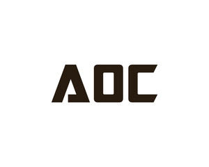 AOC Logo design vector template