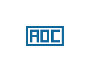 AOC Logo design vector template