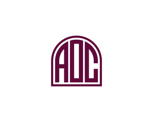 AOC Logo design vector template