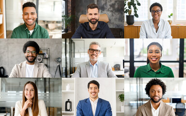 Diverse individual professionals, each exuding a unique blend of confidence and approachability against an airy and well-lit office backdrop. The array captures the essence of modern professionalism