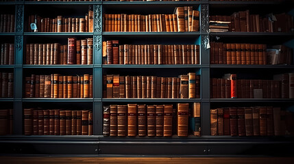 Fototapeta premium Books background, can be used to depict education, knowledge, learning or library themes