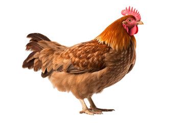 A poultry, Isolated on transparent PNG background, Generative ai