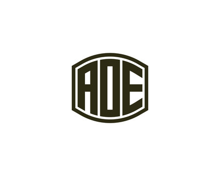 AOE logo design vector template